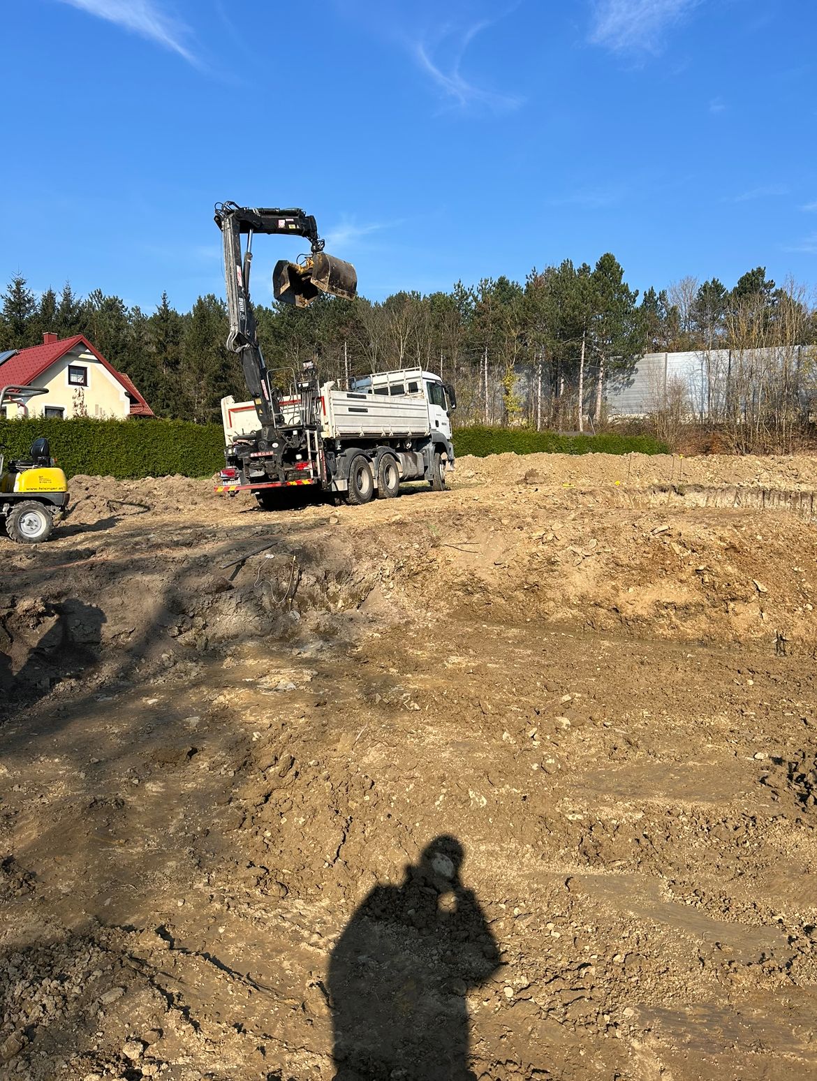 Lieferung von Sand und Schotter